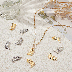 10 шт. подвески из нержавеющей стали 304 двух цветов&nbsp;STAS-BBC0007-03