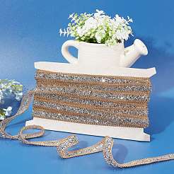 Ruban de strass en résine hotfix&nbsp;OCOR-WH0058-40