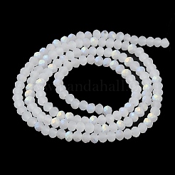 Abalorios de vidrio jade de imitación hebras&nbsp;X1-EGLA-A034-J2mm-MB05