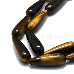 Природных тигровый глаз бисер нитей G-E576-34