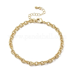 Латунный цепной браслет для женщин BJEW-A065-06G