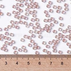 MIYUKIラウンドロカイユビーズ  日本製シードビーズ  （rr275)ダークピーチライニングクリスタルab  8/0  3mm  穴：1mm  約422~455PCS /ボトル  10 G /ボトル&nbsp;SEED-JP0009-RR0275