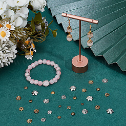 360шт 12 стиля колпачки из сплава в тибетском стиле&nbsp;TIBE-SC0002-36