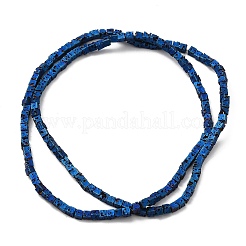 Fili di perle di roccia lavica naturale elettrodeposta&nbsp;G-Q1009-B01-02A