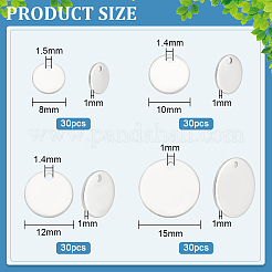 120 шт. 4 стиля подвески из нержавеющей стали 304 STAS-BC0003-64