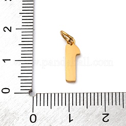 304ステンレススチールチャーム  丸カン付き  数1  18KGP本金メッキ  13x4x1mm  穴：3mm&nbsp;STAS-A106-01G-01