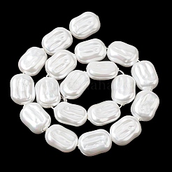 Нити бусин из гальванизированного непрозрачного стекла&nbsp;EGLA-H113-01A