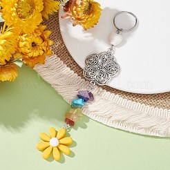 Porte-clés en résine de fleurs&nbsp;KEYC-JKC00556