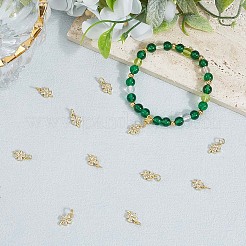 18шт латунные подвески из кубического циркония с микро-паве ZIRC-BBC0003-42