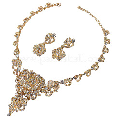 Комплект из ожерелья с подвеской из цветочного сплава и серег-гвоздиков&nbsp;FS-WG26700-01