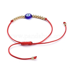 Регулируемые нейлоновые шнур плетеный браслеты из бисера BJEW-JB05250-04