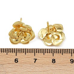 Messing Ohrstecker&nbsp;EJEW-S277-08G-A