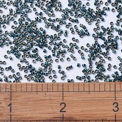 MIYUKIデリカビーズ  シリンダー  日本製シードビーズ  11/0  （db1006)メタリックブルーグリーンゴールドアイリス  1.3x1.6mm  穴：0.8mm  約10000個/袋  50 G /袋&nbsp;SEED-X0054-DB1006
