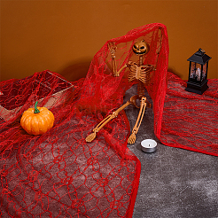 Polyester-Spitzenstoff mit Halloween-Motiv&nbsp;DIY-WH0699-75D