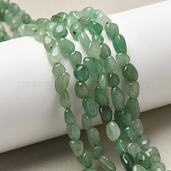 Природные зеленые авантюрин самородки бусы пряди G-L154-10-01