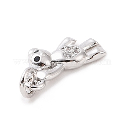 Латунные микро проложить кубического циркония подвески KK-C012-15P