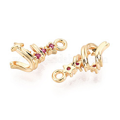 Латунные микро проложить кубического циркония подвески&nbsp;KK-N263-140B-G