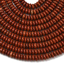 Натуральные красные яшмы бусы пряди G-L635-A39-4x2mm