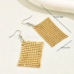 Модные геометрические прямоугольные серьги-подвески из сплава HF4602