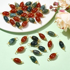 20 шт. подвески-коннекторы из натурального сердолика&nbsp;PALLOY-YW00101-01