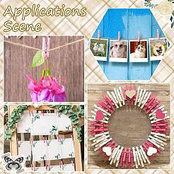 50 шт. зажимы для фотобумаги своими руками из дерева&nbsp;AJEW-SP0003-43A