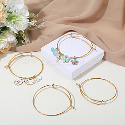 6шт регулируемый расширяемый браслет из нержавеющей стали 304&nbsp;STAS-BBC0008-41