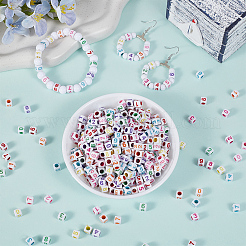 1200 Stück undurchsichtige weiße Acrylperlen&nbsp;MACR-PA0001-74