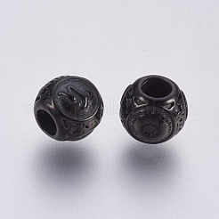 Европейские бусины из хирургической нержавеющей стали 316&nbsp;STAS-F195-128B-02