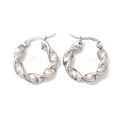 Pendientes de aro de acero inoxidable 304&nbsp;EJEW-L313-03P