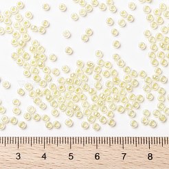 MIYUKIラウンドロカイユビーズ  日本製シードビーズ  （rr514)レモンアイスセイロン  8/0  3mm  穴：1mm  約19000~20500個/ポンド&nbsp;SEED-G008-RR0514