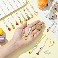 12 шт. подвеска из сплава эмали и акрила&nbsp;HJEW-CJ00055