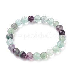 Braccialetti di stirata fluorite naturali&nbsp;BJEW-E373-8mm-10
