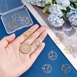 10 шт. 2-х цветные подвески из нержавеющей стали 304 с изображением символа Лилит STAS-UN0043-88