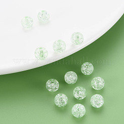 Perline di acrilico trasparente crackle&nbsp;X-MACR-S373-66-N03