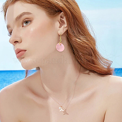 100 шт. подвески из окрашенных натуральных ракушек в двух стилях&nbsp;SSHEL-SC0001-47