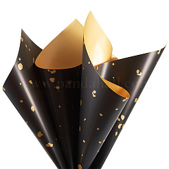 20 лист пластиковой упаковки для букетов цветов из золотой фольги DIY-TAC0025-13B