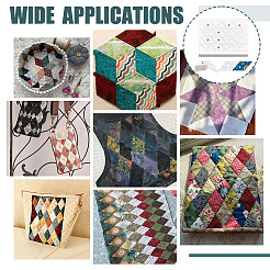 Шаблоны для квилтинга из бумаги с ромбами AJEW-WH0473-41