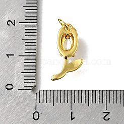 Pendentifs avec zircon cubiques à micro-pavés en laiton&nbsp;KK-Z102-01G-02
