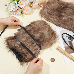 人工ウールのレッグスリーブ  レッグウォーマー  PUレザーコード付き  ペルー  320~330x200~210x19mm&nbsp;AJEW-WH0596-734