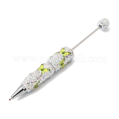 Penna a sfera con strass in lega e argilla polimerica a forma di farfalla.&nbsp;OFST-D303-02P