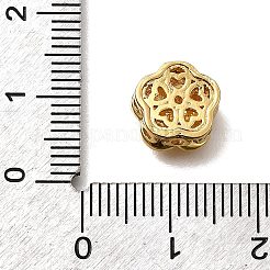 Латунные микропаве прозрачные многонитевые звенья из циркония&nbsp;KK-F913-18G