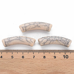 Непрозрачные акриловые бусины с краклеем&nbsp;LS-X-MACR-S372-002N-006