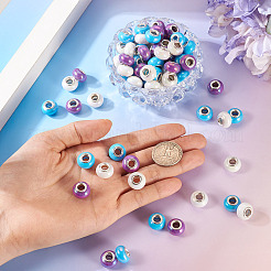 150шт европейские бусины из непрозрачной смолы&nbsp;RESI-TA0004-72A