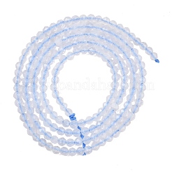 Натуральный голубой кружевной агат бисер нитей&nbsp;G-K185-04