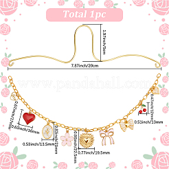 アルミニウムペンダント装飾  合金エナメルペンダント付き  車の吊り下げ飾り用  カラフル  200mm&nbsp;HJEW-BM00065