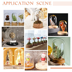 8 комплект 4-х стилевых стеклянных купольных крышек AJEW-PH0004-30