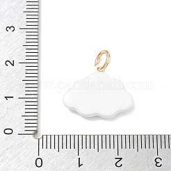 Pendentifs d'émail en laiton &nbsp;KK-CBAE20A-04G