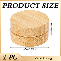 15 г бамбуковая и алюминиевая баночка для крема CON-WH0112-016B