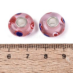 Handgefertigte Glasperlen mit Messingkern im europäischen Stil&nbsp;LS-LAMP-N044-05S-01
