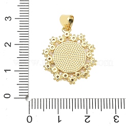 Pendentifs croix religieuse en laiton micro-pavé de zircon cubique transparent&nbsp;CU-CBA83A6-03D-G03